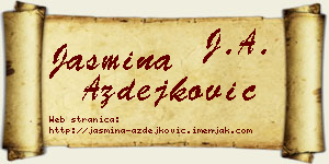 Jasmina Azdejković vizit kartica